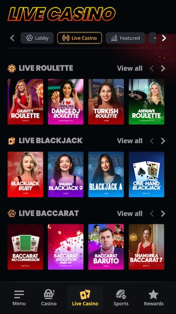 Live casino